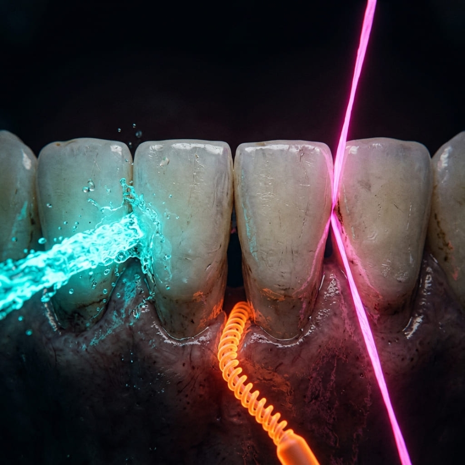 Ирригатор, нить или ершики: что реально помогает при скученности